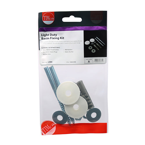 TIMCO Basin Fixing Kit Heavy Duty - Heavy Duty Kit