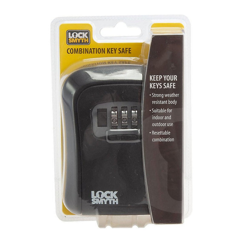 Locksmyth Combination Key Safe (Black) - L2200003 - Ideal for Home or Business