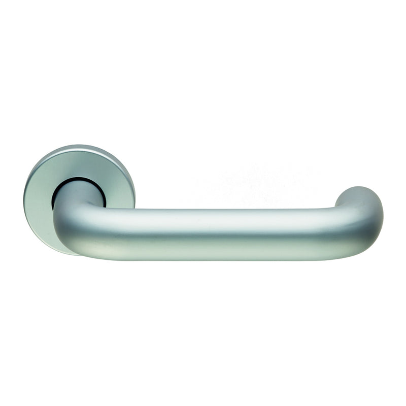 19Mm Dia Safety Lever On Rose - Satin Anodised Aluminium