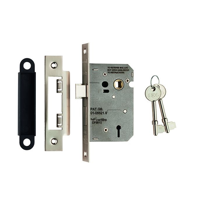 Easi-T Residential 3 Lever Sashlock      Electro Brassed