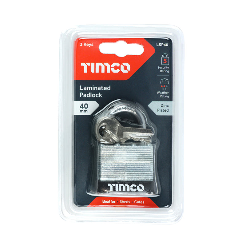 TIMCO Laminated Padlock
