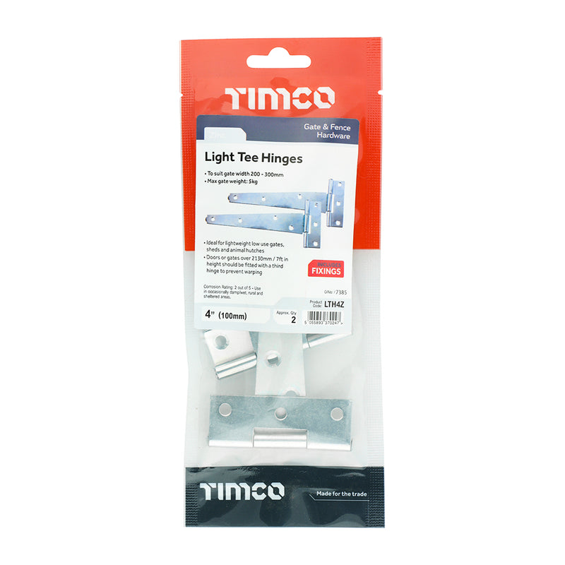 TIMCO Light Tee Hinges — Bag