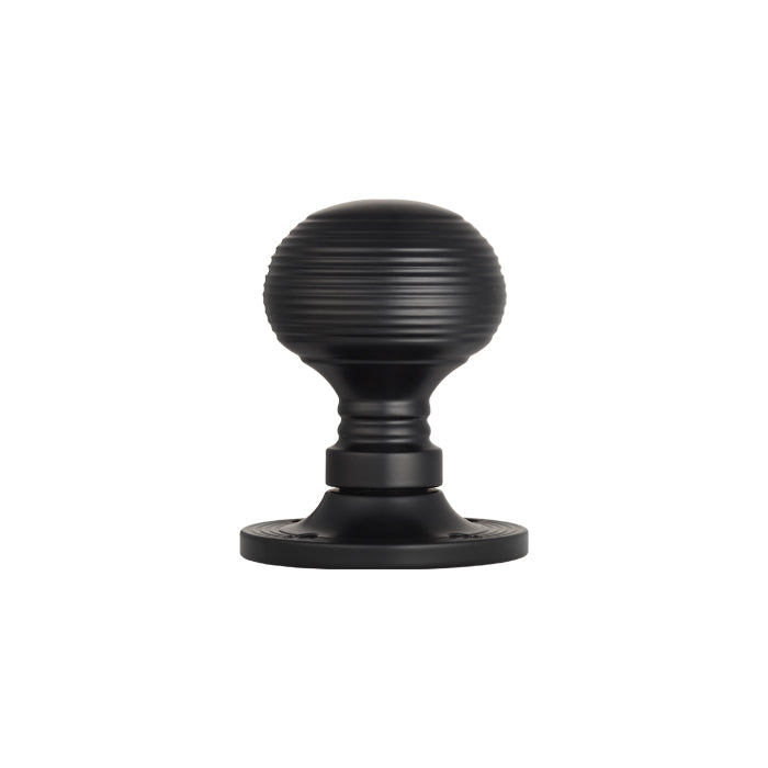 Queen Anne - Mortice Knob Nero (Matt Black) - Matt Black
