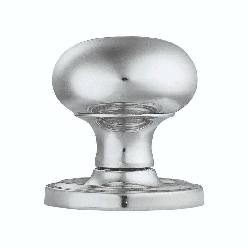 Victorian - Mortice Knob Mushroom (Concealed Fix) Cro (Polished Chrome) - Polished Chrome 61MM
