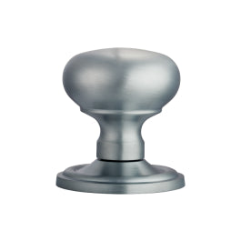 Victorian - Mortice Knob Mushroom (Concealed Fix) Csa (Satin Chrome) - Satin Chrome 61MM