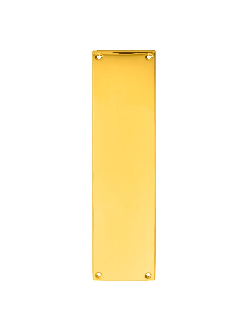 Victorian - Finger Plate - Polished Brass 305MM X 70MM
