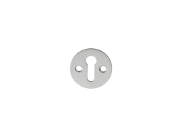 Escutcheon - Lock Profile Victorian Round Face Fix - Satin Chrome 32MM