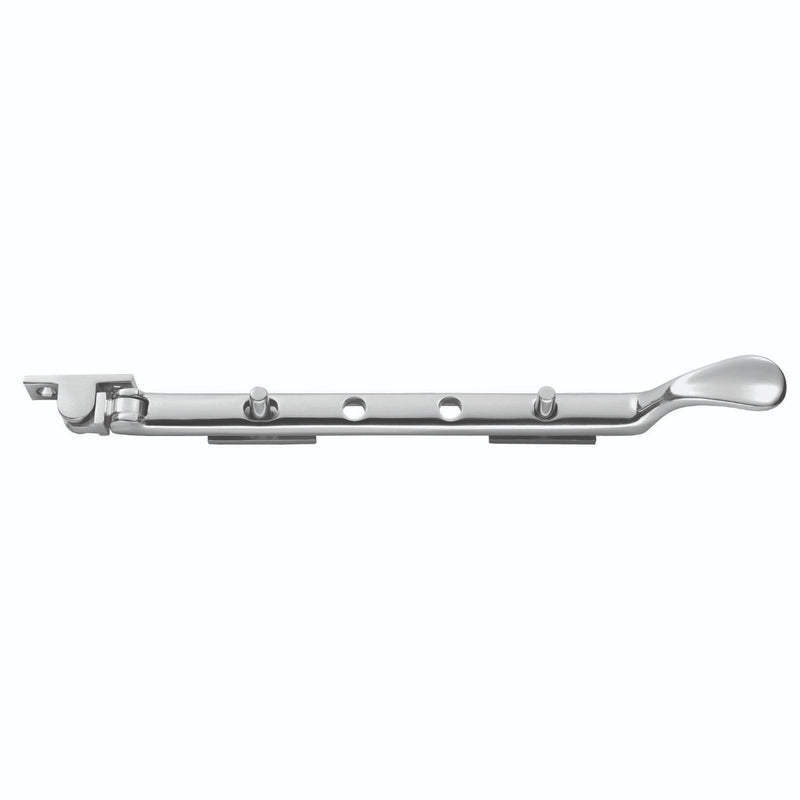 264Mm Victorian Casement Stay - Polished Chrome 270mm