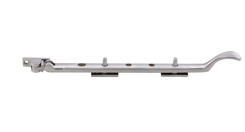 264Mm Victorian Casement Stay - Satin Chrome 270mm