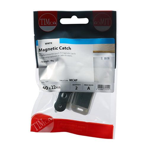 TIMCO Magnetic Catches White - 4kg
