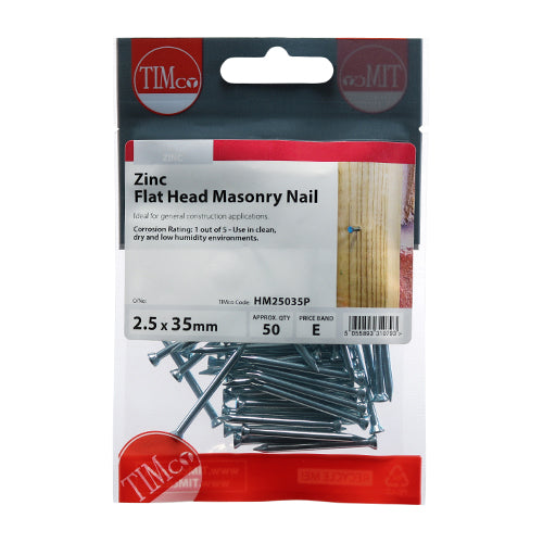 TIMCO Masonry Nails Zinc