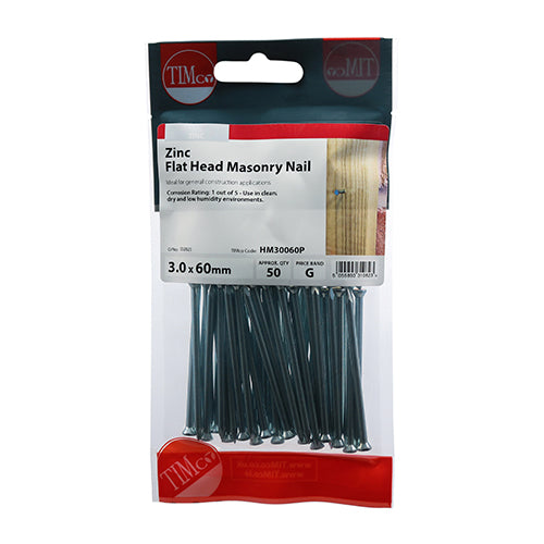 TIMCO Masonry Nails Zinc