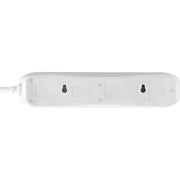 Masterplug 4 Socket Extension Lead with Surge Protection, 4 Metres, White