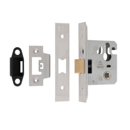 68Mm Mortice Nightlatch - Euro - Square - Satin Stainless Steel