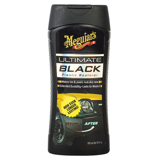 Meguiar's Ultimate Black Plastic Restorer Trim Shine Vehicle Interior Exterior