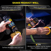 Meguiar's Ultimate Black Plastic Restorer Trim Shine Vehicle Interior Exterior