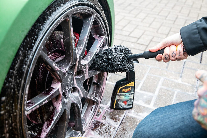 Meguiars Wheel Rim Cleaning Brush Microfibre Non Scratch Cleaning Large X1901EU