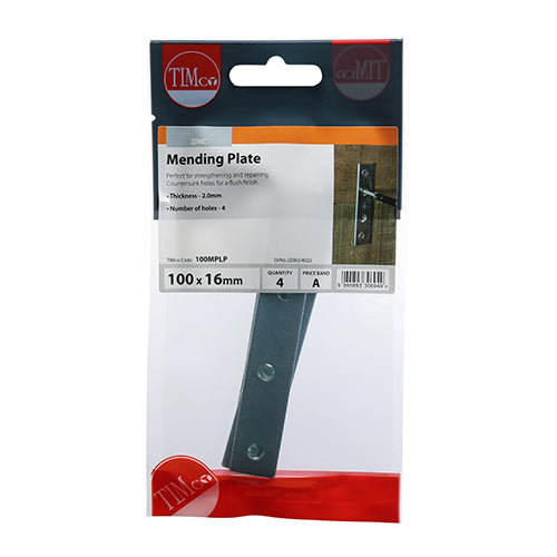 TIMCO Mending Plates Silver — Trade Pack