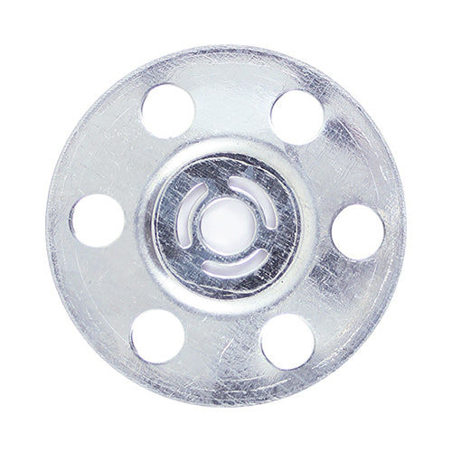 TIMCO Metal Insulation Discs Silver