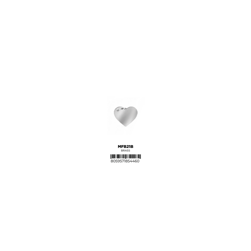 I TAG YOU - SMALL HEART TAG (CHROME)