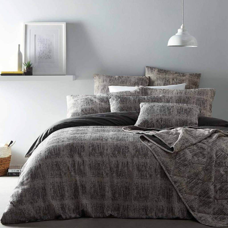 Mineral Grey Duvet Cover Set Single