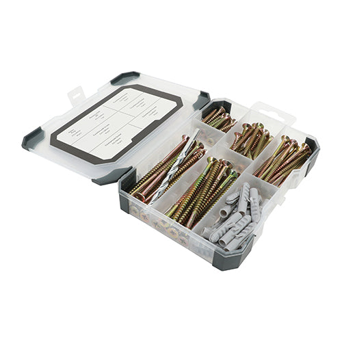 TIMCO Screws, Plug & Drill Bit Silver Mixed Tray - 251pcs