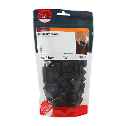 TIMCO Modesty Blocks Brown