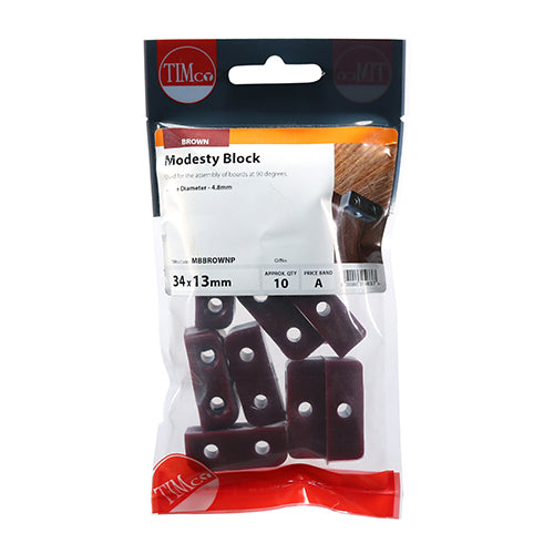 TIMCO Modesty Blocks Brown