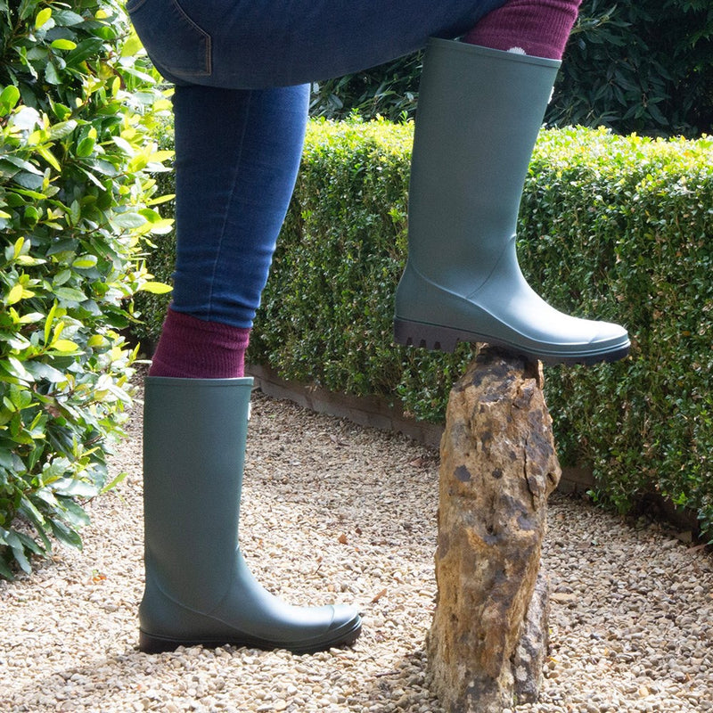 Eco PVC Boots Full Length S-7 Green