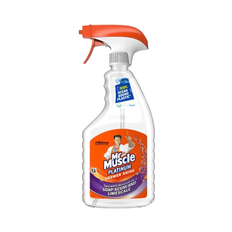 Mr Muscle Platinum Shower Shine Cleaning Spray 500ml, Pack of 6