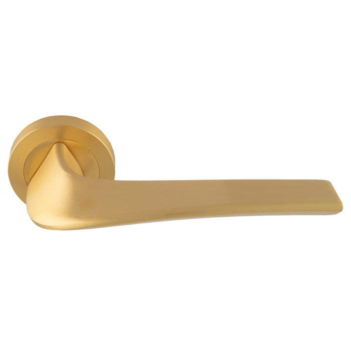 Master Lever On Concealed Fix Round Rose Osa (Satin Brass) - Satin Brass