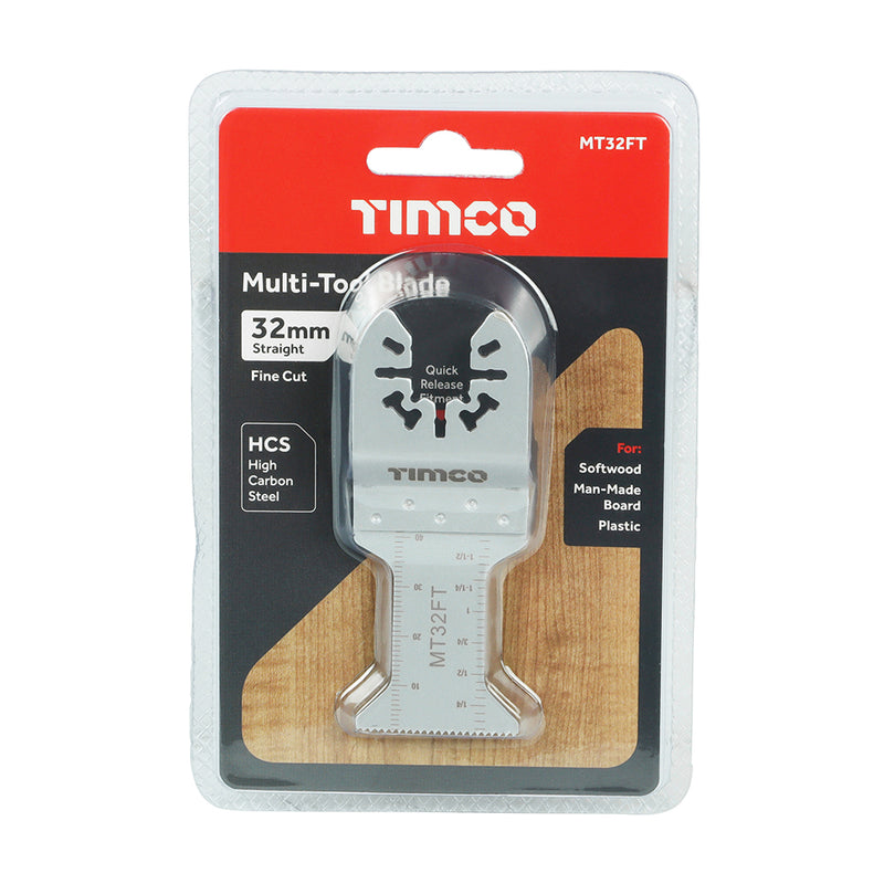 TIMCO Multi-Tool Fine Cut Blade For Wood Carbon Steel - 10mm