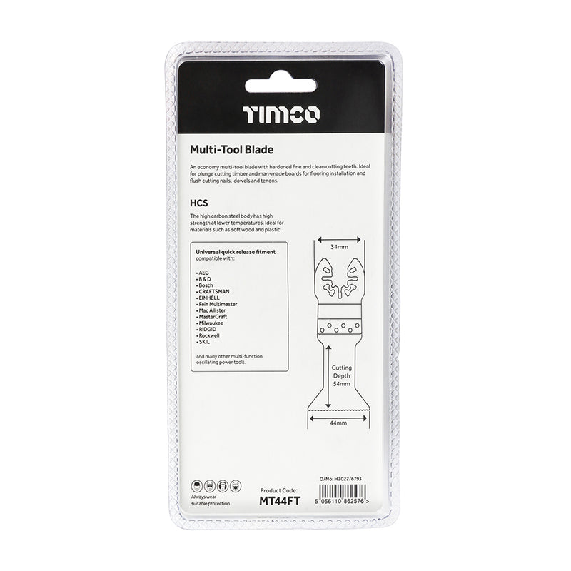 TIMCO Multi-Tool Fine Cut Blade For Wood Carbon Steel - 10mm