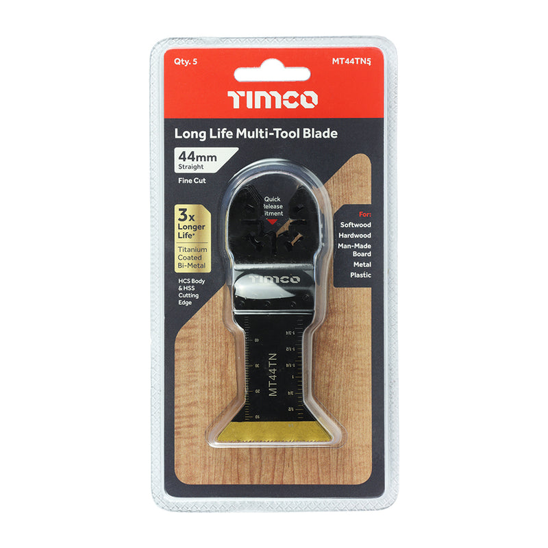 TIMCO Multi-Tool Fine Cut Blade For Wood/Metal Titanium Coated Bi-Metal - 32mm