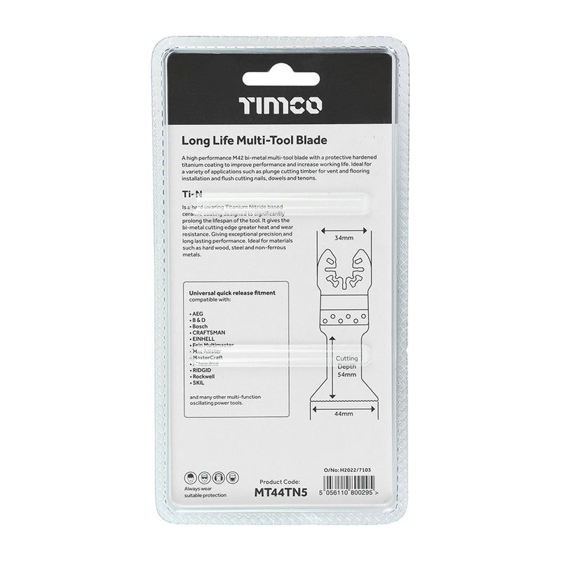 TIMCO Multi-Tool Fine Cut Blade For Wood/Metal Titanium Coated Bi-Metal - 32mm