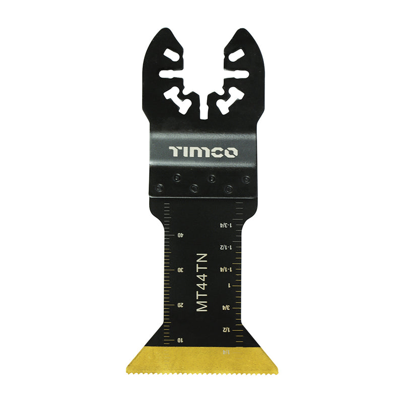 TIMCO Multi-Tool Fine Cut Blade For Wood/Metal Titanium Coated Bi-Metal — Blister Pack
