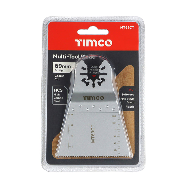 TIMCO Multi-Tool Coarse Cut Blade For Wood Carbon Steel - 32mm