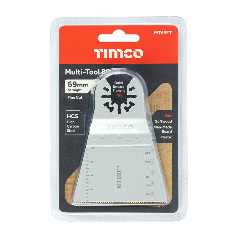 TIMCO Multi-Tool Fine Cut Blade For Wood Carbon Steel - 10mm