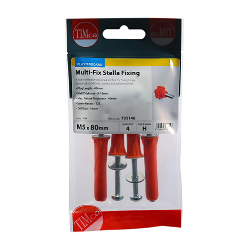 TIMCO Stella-Fix Universal Cavity & Wall Anchors — Trade Pack