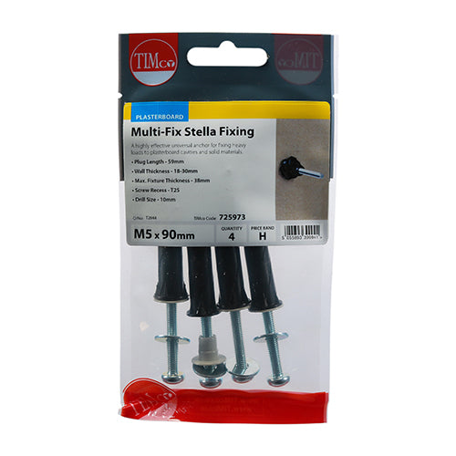 TIMCO Stella-Fix Universal Cavity & Wall Anchors — Trade Pack