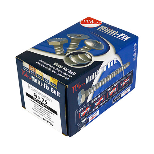 TIMCO Multi-Fix Bolt Countersunk Exterior Silver
