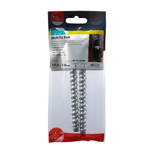 TIMCO Multi-Fix Bolts Hex Head Exterior Silver