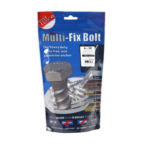 TIMCO Multi-Fix Bolts Hex Head Exterior Silver — Bag