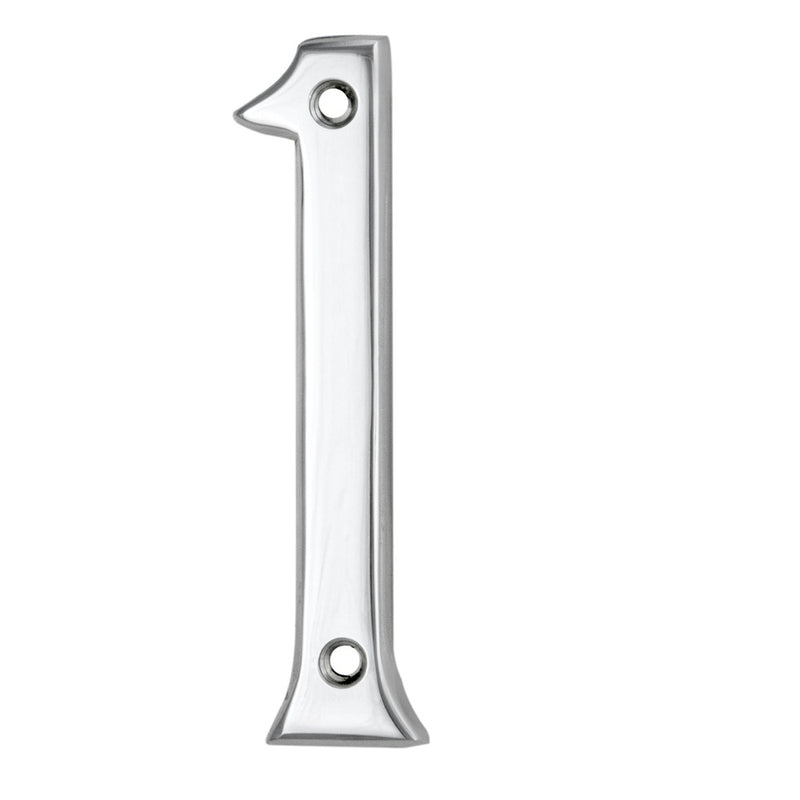 Numeral Face Fix (No.1) - Polished Chrome 76MM