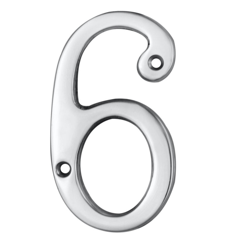 Numeral Face Fix (No 6/9) - Polished Chrome 76MM