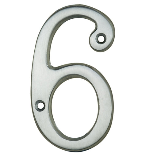 Numeral Face Fix (No 6/9) - Satin Chrome 76MM