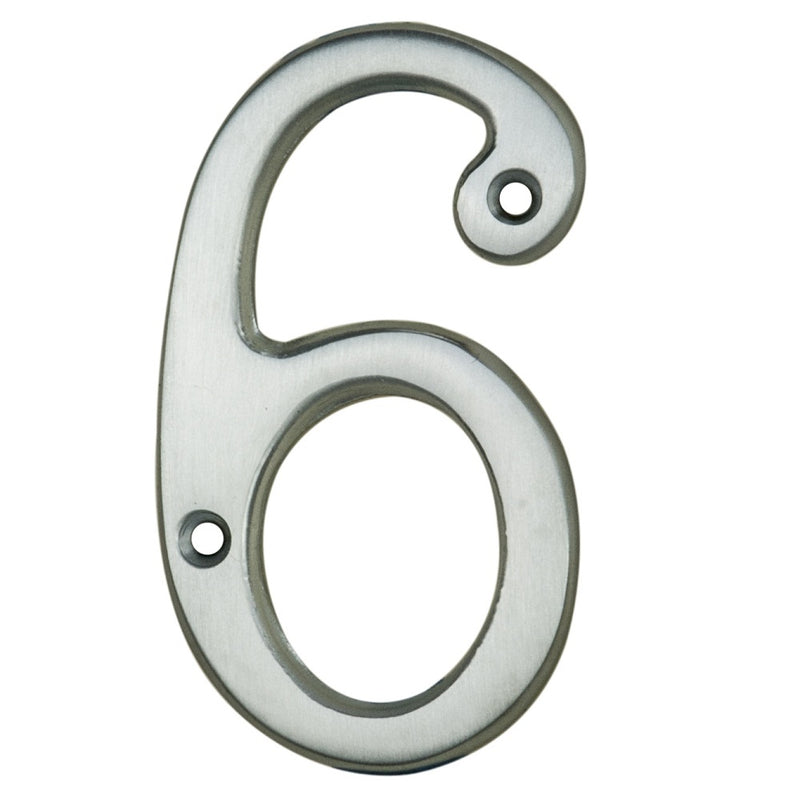 Numeral Face Fix (No 6/9) - Satin Chrome 76MM