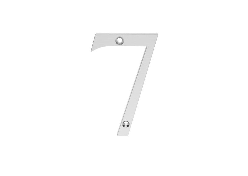 Numeral Face Fix (No.7) - Satin Chrome 73mm