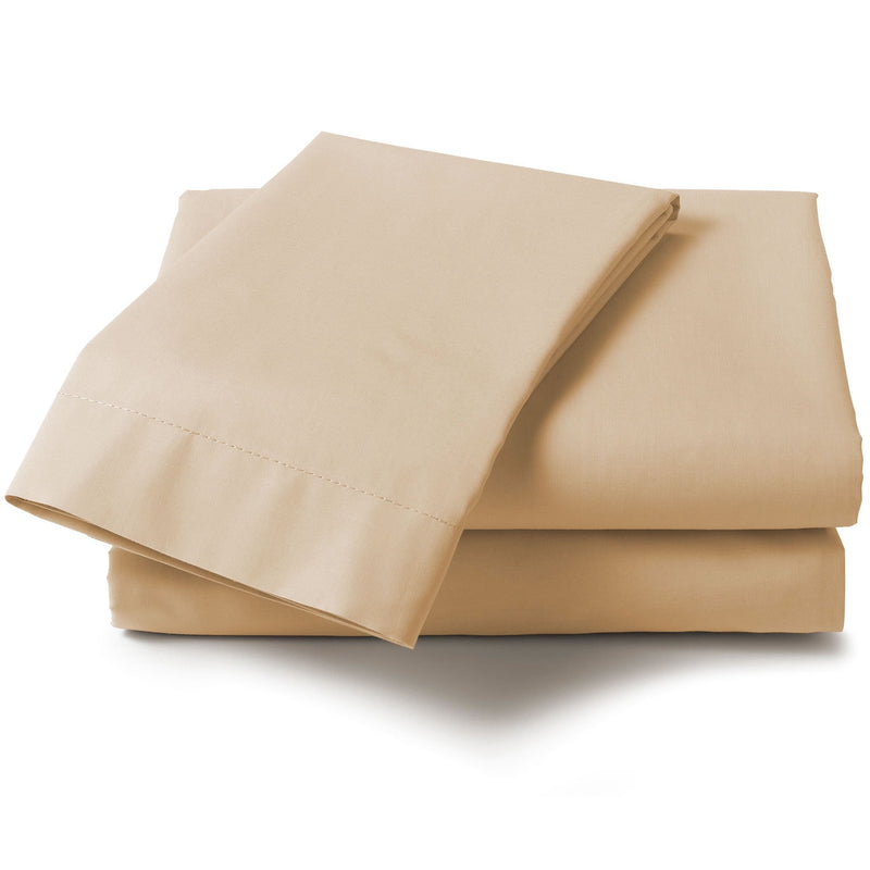 Percale Double Flat Sheet Natural