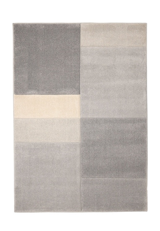 Newport Big Blocks Grey Rug  120x170cm